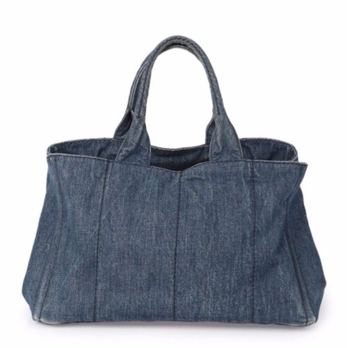 prada/普拉达女士牛仔布手提托特包 pc0157-ba00042
