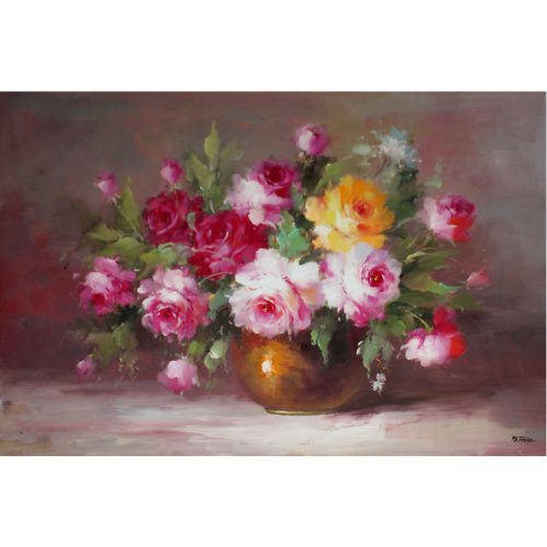 陈丽双《富贵花02》布面油画