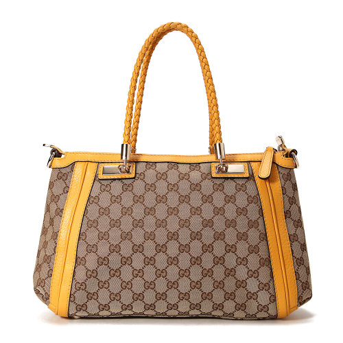 【GUCCI古驰 单肩包】GUCCI/古驰Bella经典帆布牛皮边女士单肩包 【正品 价格 图片】 - 寺库网