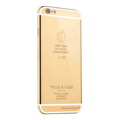 【venus维纳斯 高档手机】venus&gold法国维纳斯限量24k黄金版iphone6