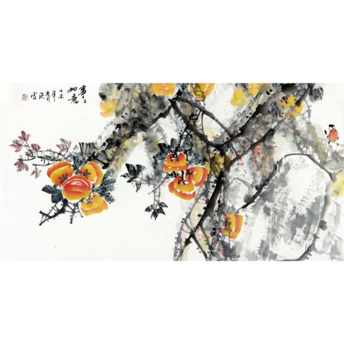 【mingjiahuayuan名家画院 传统水墨】张雷 《事事如意》【正品 价格