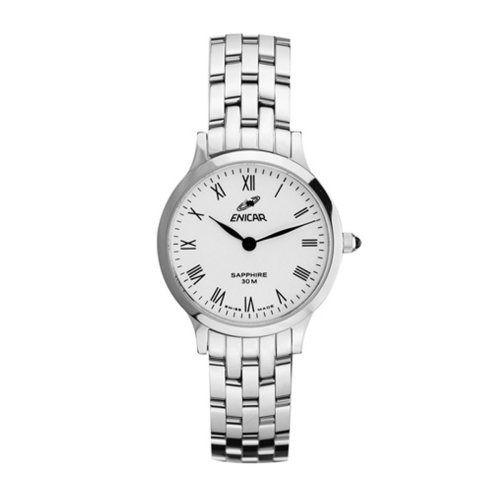 enicar/英纳格 石英手表 女士 女表 白盘钢带 262/30/280aa