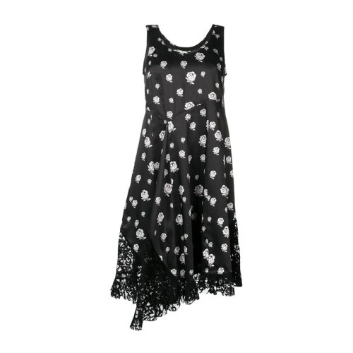 kenzo/高田贤三 19春夏 女士黑色花卉印花性感碎花无袖吊带长裙连衣裙