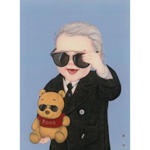 那小先《致敬老佛爷》/50x38cm/艺术喷绘版画(1/99版)/38x50cm/数码版