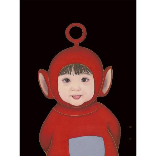 那小先《波波》/50x38cm/艺术喷绘版画/天线宝宝系列(1/99版)/38x50cm