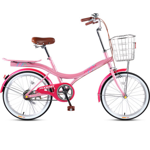 凤凰自行车成人女式20寸轻便城市淑女男士普通学生单车 20飞狐