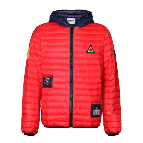 iceberg/冰山男士羽绒服红色侧边logo刺绣18年秋冬j02064024463