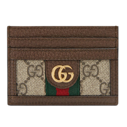 gucci/古驰 男包ophidia红绿条短款卡包名片夹523159