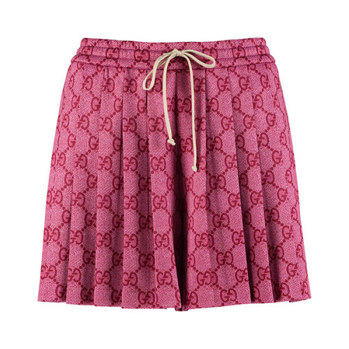 gucci/古驰 19年春夏 高腰 女性 短裙 粉色 女士半身裙 546379 xjadg