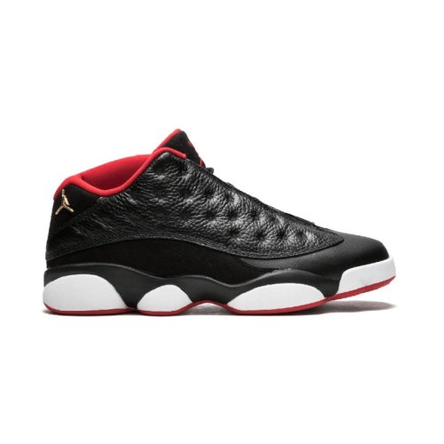 乔丹air jordan 13 low bred 乔 aj13 2015秋冬 黑红 中帮 男士篮球鞋