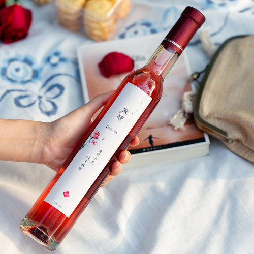 mq|慢沏玫瑰花酿375m l 低度女士甜酒 玫瑰冰酒 15度 三瓶装