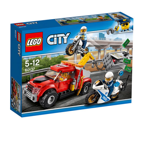 lego/樂高 城市組系列city系列 追蹤重型拖車60137