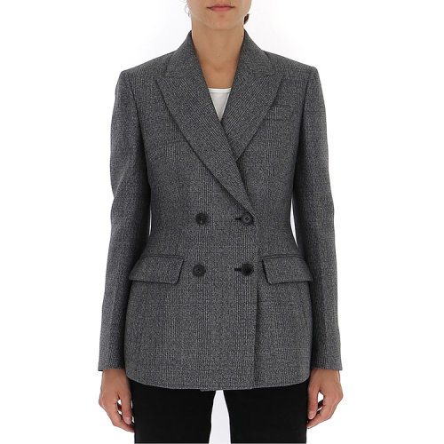 prada/普拉达 19年秋冬 服装 西服 女性 修身 ol风 灰色 女士夹克 p