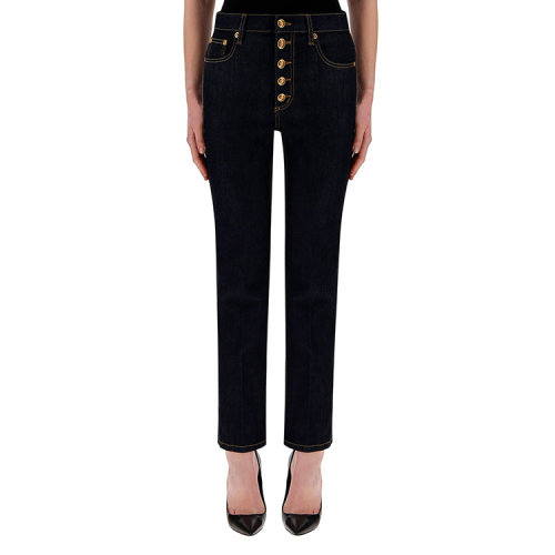 tory burch/汤丽柏琦 21年春夏 服装 高腰 女性 蓝色 女士牛仔裤