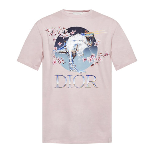 【19秋冬新】dior/迪奥 男士dior x sorayama恐龙图案短袖t恤 933j602