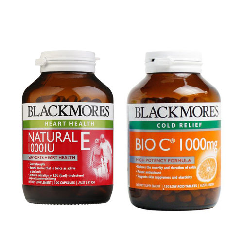 blackmores/澳佳宝 天然维生素e 1000iu 150粒 高浓度维生素c补充片