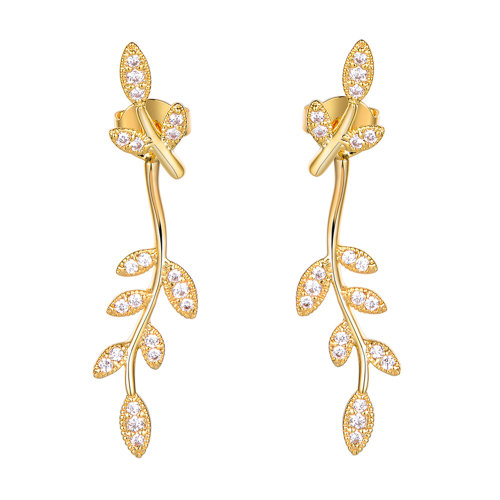 the room/the room le loup 橄榄枝可拆卸两戴耳钉