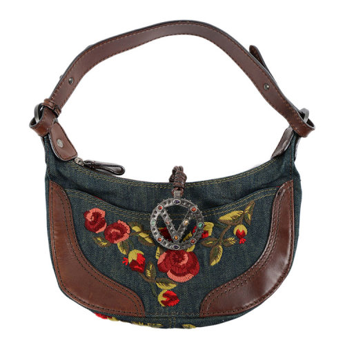 valentino/华伦天奴 20年春夏 单肩包 女性 马鞍包 花朵 手提包 db