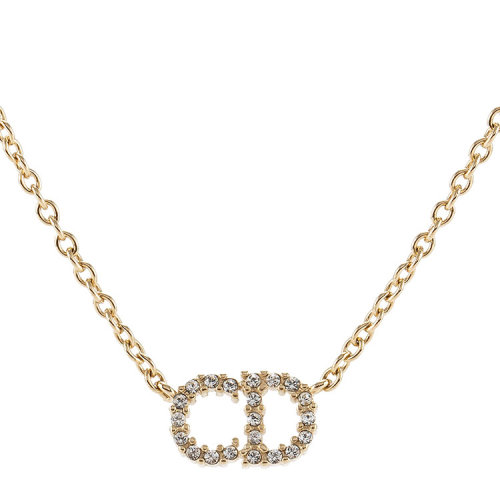 dior/迪奥 #clair d lune金色字母镀金金属项链【99新未使用】