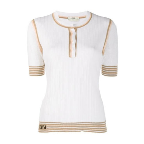 fendi/芬迪 19年秋冬 套头 女性 短袖 打底衫 女士针织衫/毛衣 fzy848