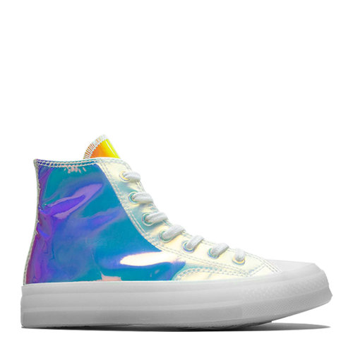 converse 匡威 情侣款 高帮 炫彩镭射变色龙果冻底帆布鞋 converse