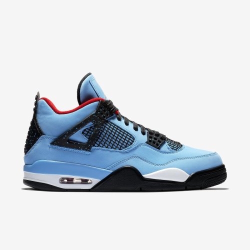 travis scott x air jordan 4 aj4乔4 蓝麂皮 男子篮球鞋 ts联名