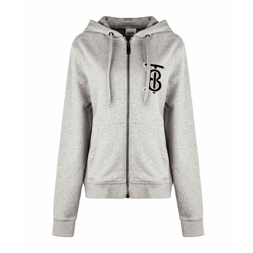 burberry(博柏利)白色女士玫红爱心图案卫衣l