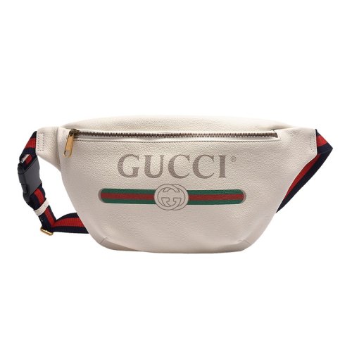 gucci/古驰男包 现货 男士logo印花皮质腰包 胸包 530412