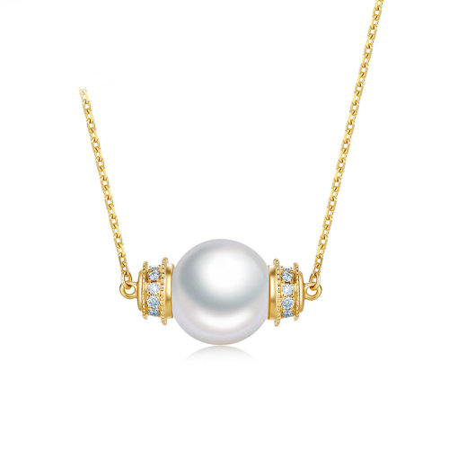 chow tai seng/周大生设界圆舞曲系列珍珠钻石套链