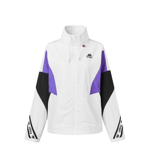 kappa卡帕2019新款 女防风梭织外套休闲长袖开衫 服装 k0962fj06d-001