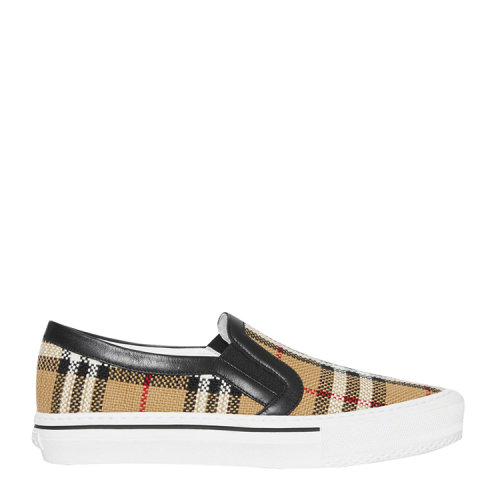 burberry/博柏利 格纹 渔夫鞋 乐福鞋 懒人鞋 女士休闲运动鞋 女鞋