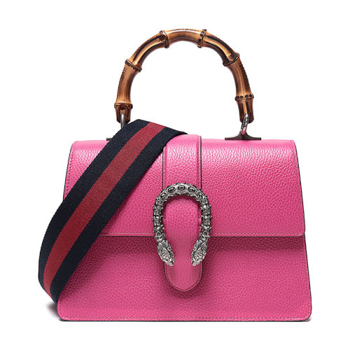 gucci/古驰 酒神dionysus女士玫红色牛皮单肩手提包 448075 caohn