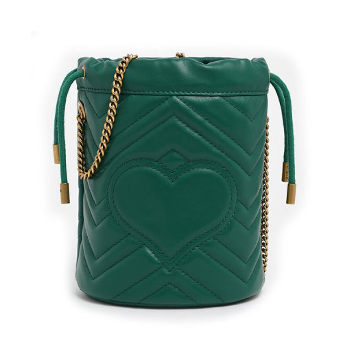 gucci/古驰 20年秋冬 gg marmont 系列迷你水桶包 女性 单肩包 575163