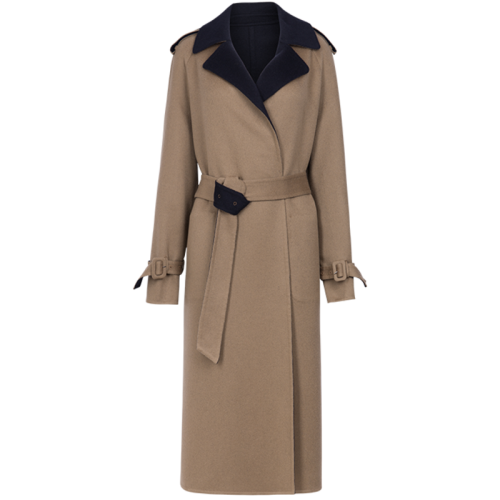 erdos/鄂尔多斯 女装 秋冬 双面绒面料 风衣版型 女士大衣 秋思系列