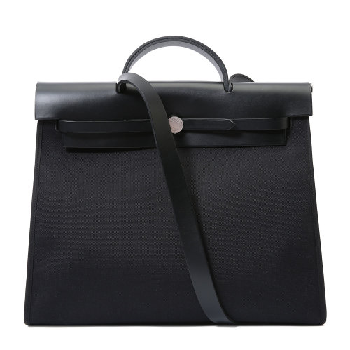 hermes(爱马仕) 经典款herbag39系列黑色中性两用包
