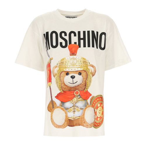 【包税】 moschino/莫斯奇诺 泰迪熊罗马战士t恤 女士小熊印花棉质