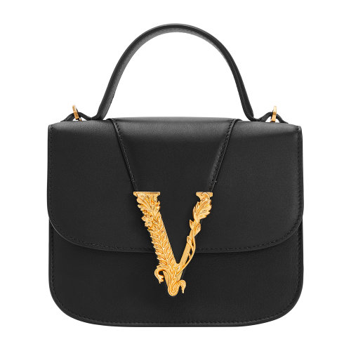 【19秋冬】versace/范思哲 virtus系列秀款黑色女士肩背包dbfh211-d5v
