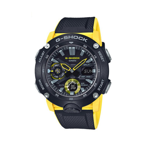 casio/卡西欧手表g-shock系列时尚新配色双显抗震运动男表ga-2000-1a9