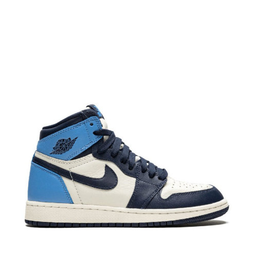 nike耐克aj12019秋冬情侣款高帮北卡蓝黑曜石nikeairjordan1highog