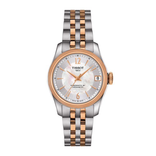 tissot/天梭手表宝环系列条形刻度表盘日期显示女士自动机械腕表t108.