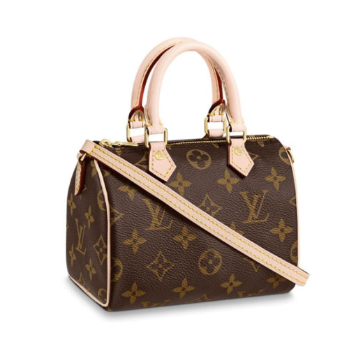 louis vuitton/路易威登 nano speedy 手袋 lv女包 女士老花帆布手袋