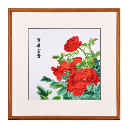 one/只有一个 苏州手工刺绣苏绣《荣华富贵》送礼佳品摆件装饰品