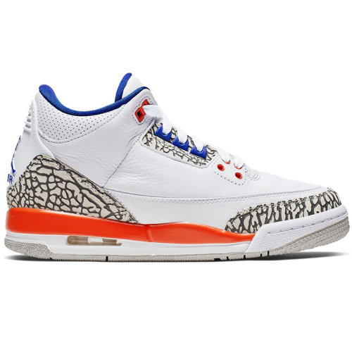nike/耐克 air jordan 3 knicks 男款 aj3 尼克斯 爆裂纹 中帮 篮球鞋