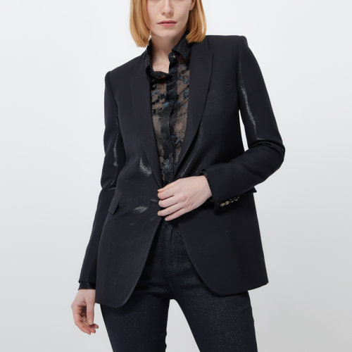 verri 黑色休闲西服 后背暗夜女神盘带工艺 女士西服 rare/rare