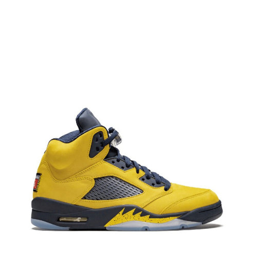nike耐克2019秋冬air jordan 5 aj5密歇根黑黄东京限定篮球鞋cq9541