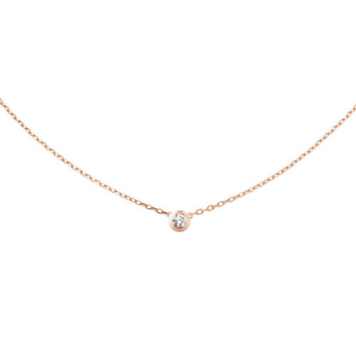 cartier/卡地亚 diamants lgers 项链大号款 18k金钻石 b7215600【99