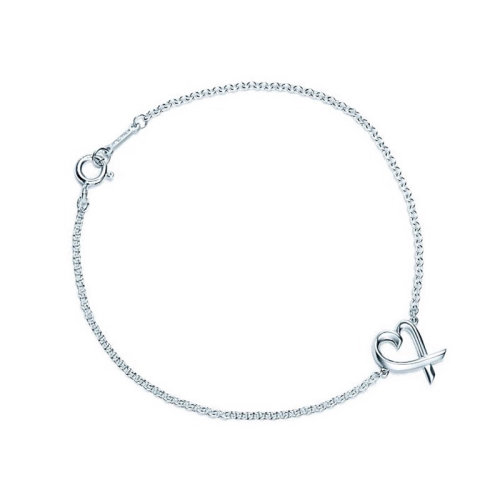 tiffany & co./蒂芙尼 925银爱心手链手环 情人节生日礼物 33645511