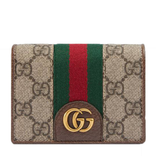 gucci/古驰 三只小猪图案gg卡包钱包卡片夹帆布 557801