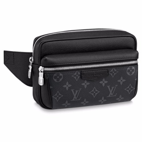 louis vuitton/路易威登 lv男包outdoor 老花配皮腰包胸包outdoor