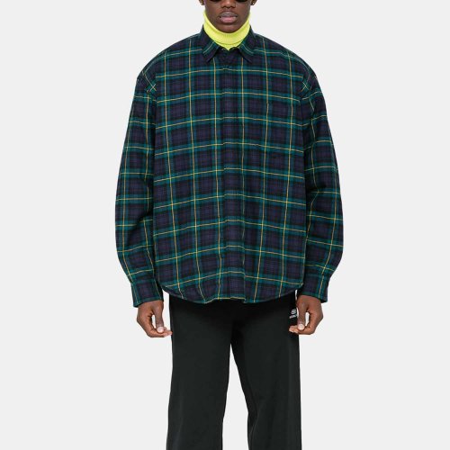 19aw balenciaga/巴黎世家 男士格纹长袖衬衫 594900-tgm11-3258(包邮